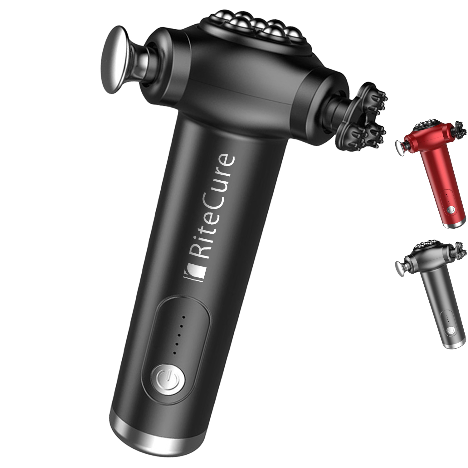 Rechargeable Three Heads Massage Gun 2
