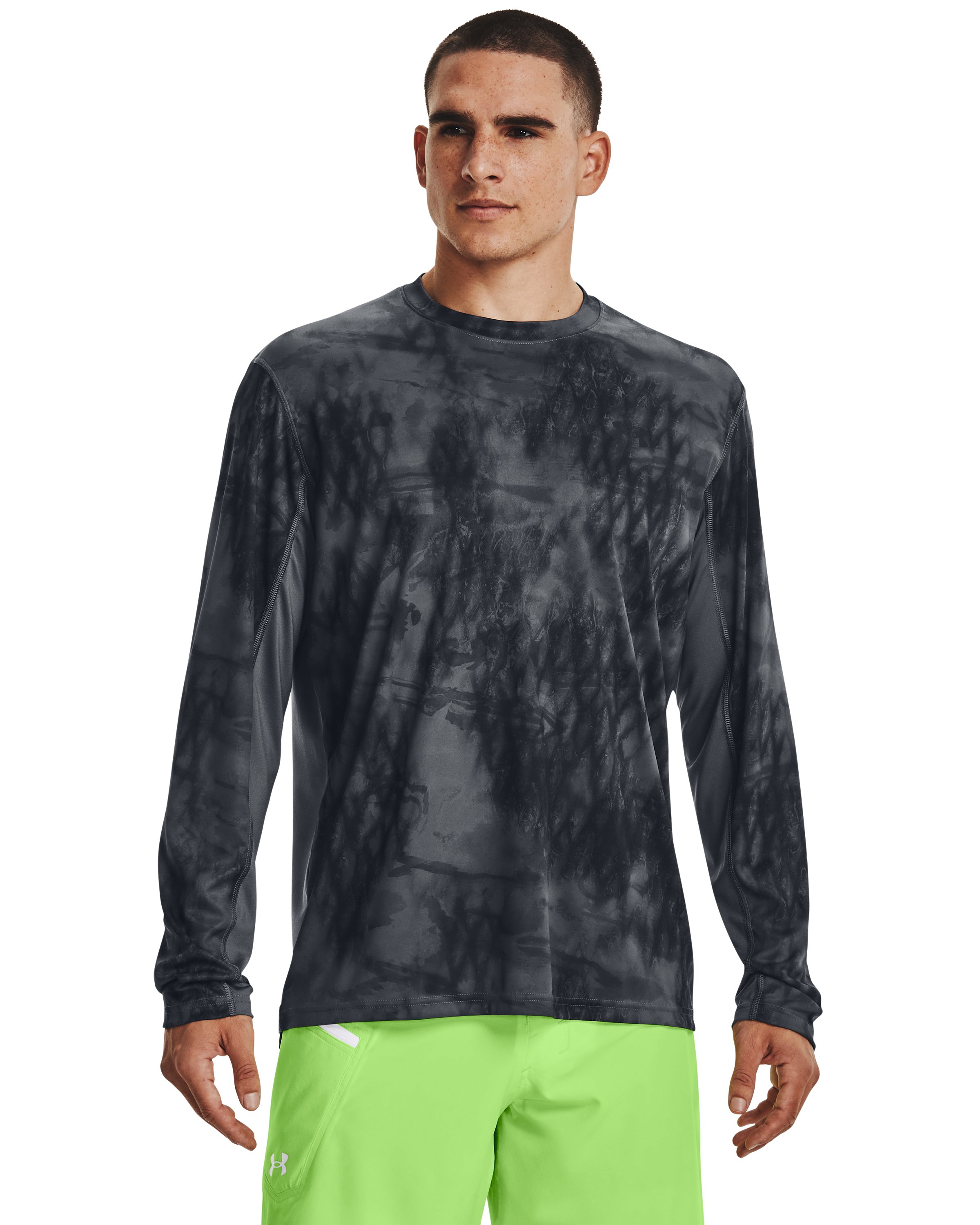 UA Iso-Chill Shorebreak Camo Men's Long Sleeve 18