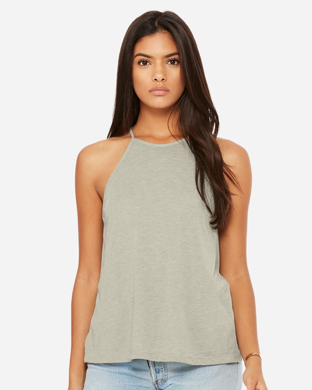 Women's Flowy High-Neck Tank - 8809 8