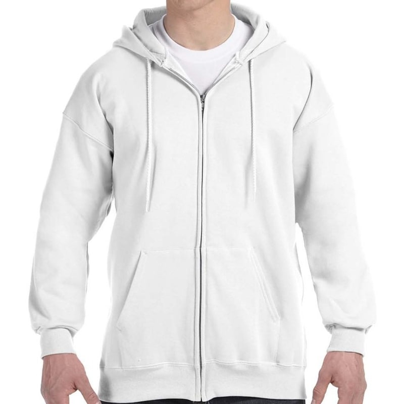 Hanes 9.7 Oz. Ultimate Cotton® 90/10 Full-Zip Hood, custom hoodie or sweatshirt with logo imprint 14