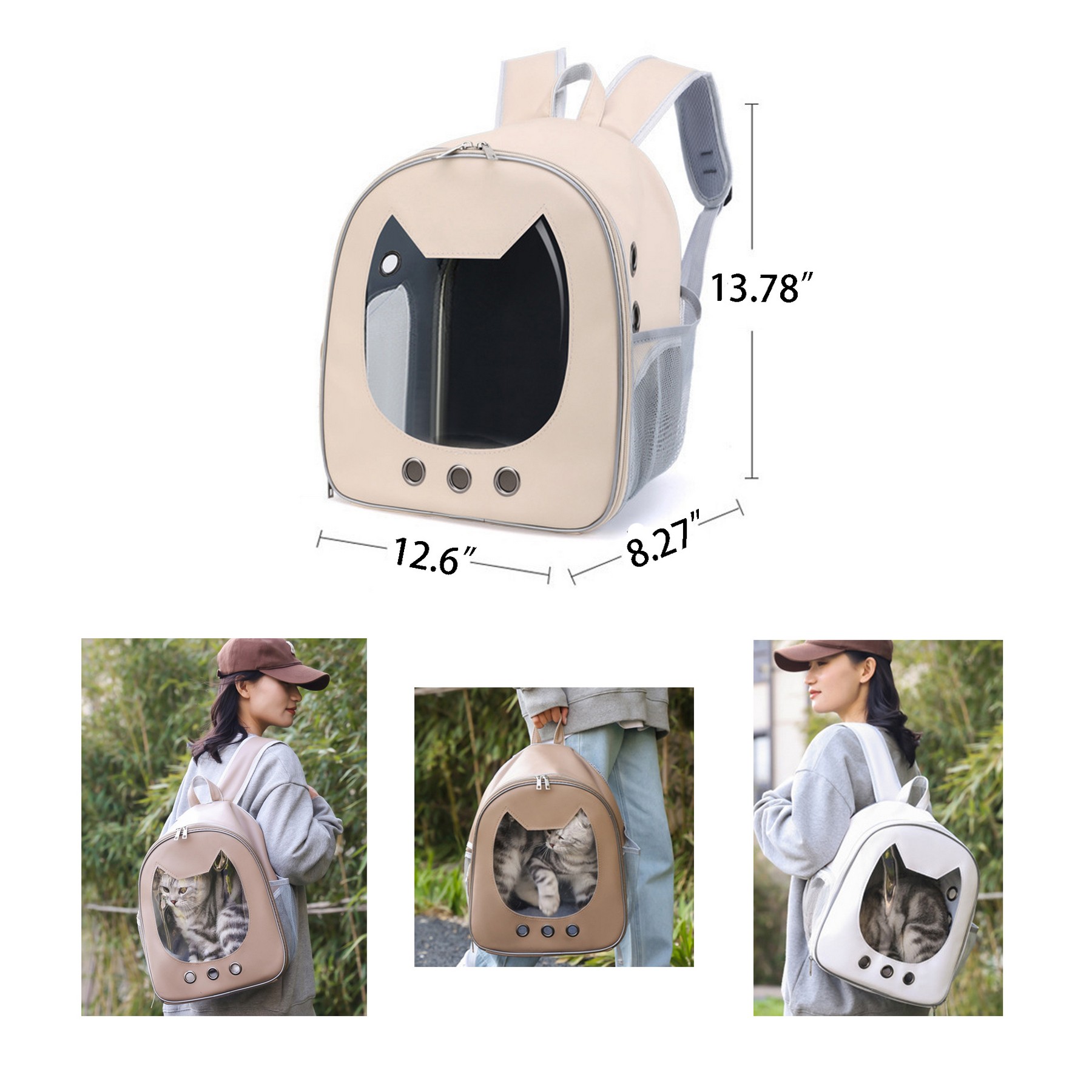 Stylish Breathable Pet Backpack 3