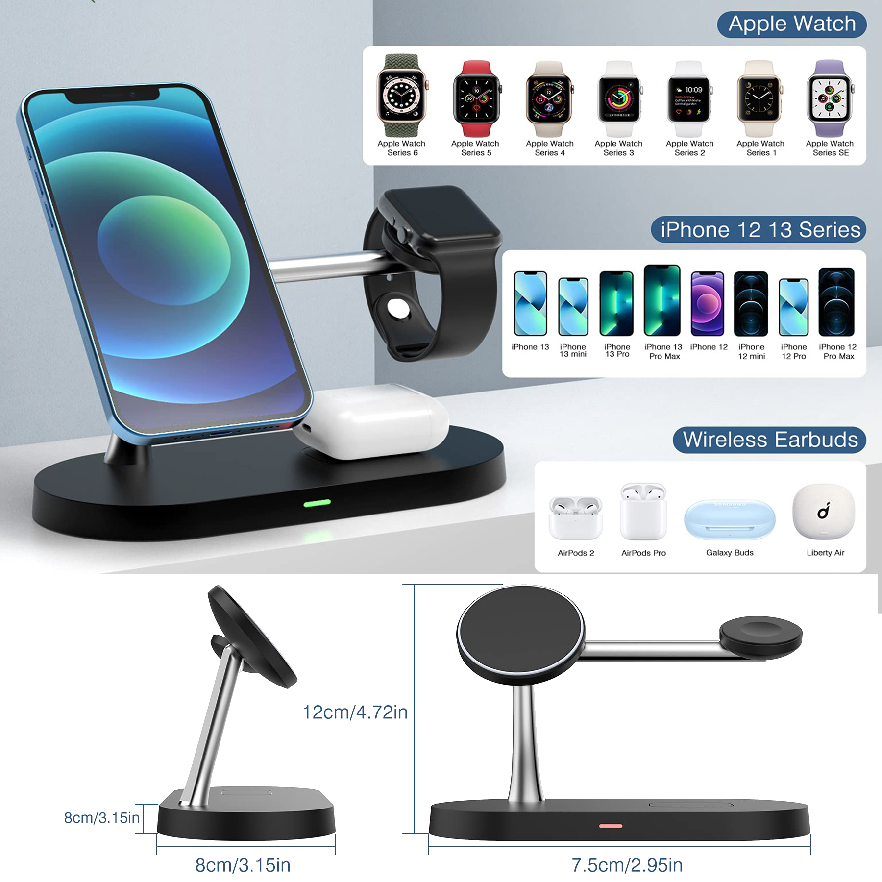 5 in 1 Magnetic Wireless Charger