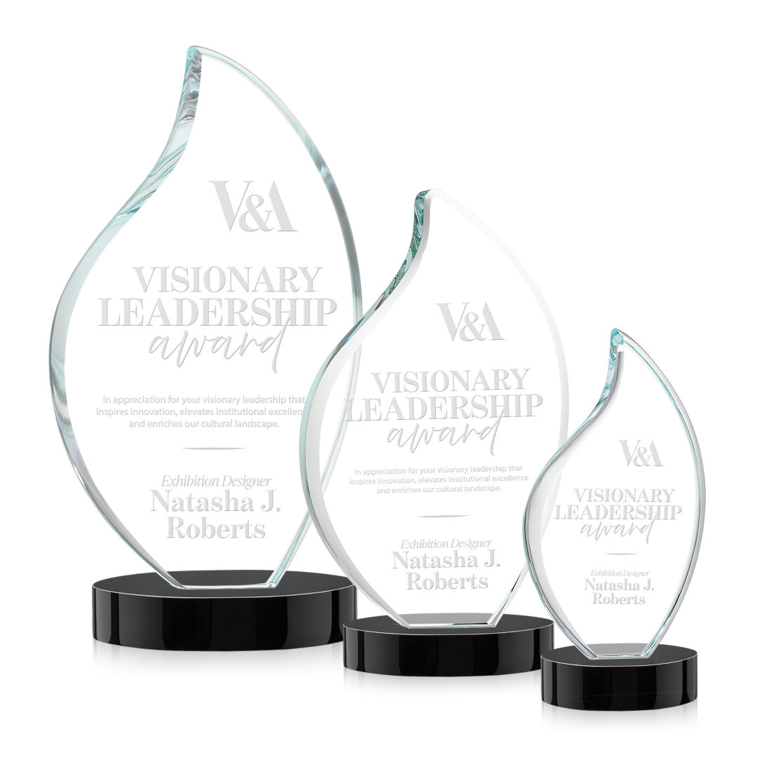 Odessy Flame Award on Alberton Base - Black