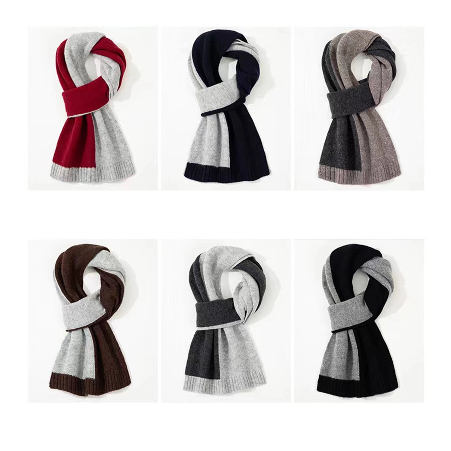 Winter Pure Wool Business Scarf For Men 4