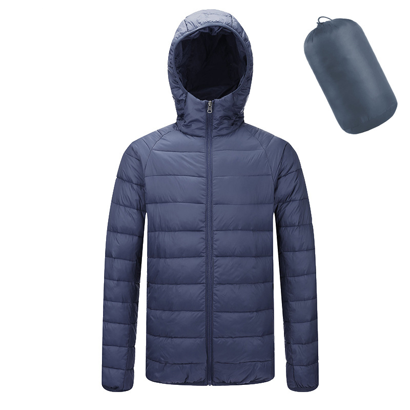 Men's Lightweight Water-Resistant Packable Hooded Puffer Jacket 8