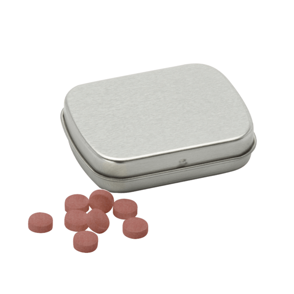 Sugar Free Mints in a Small Rectangular Hinged Tin 17