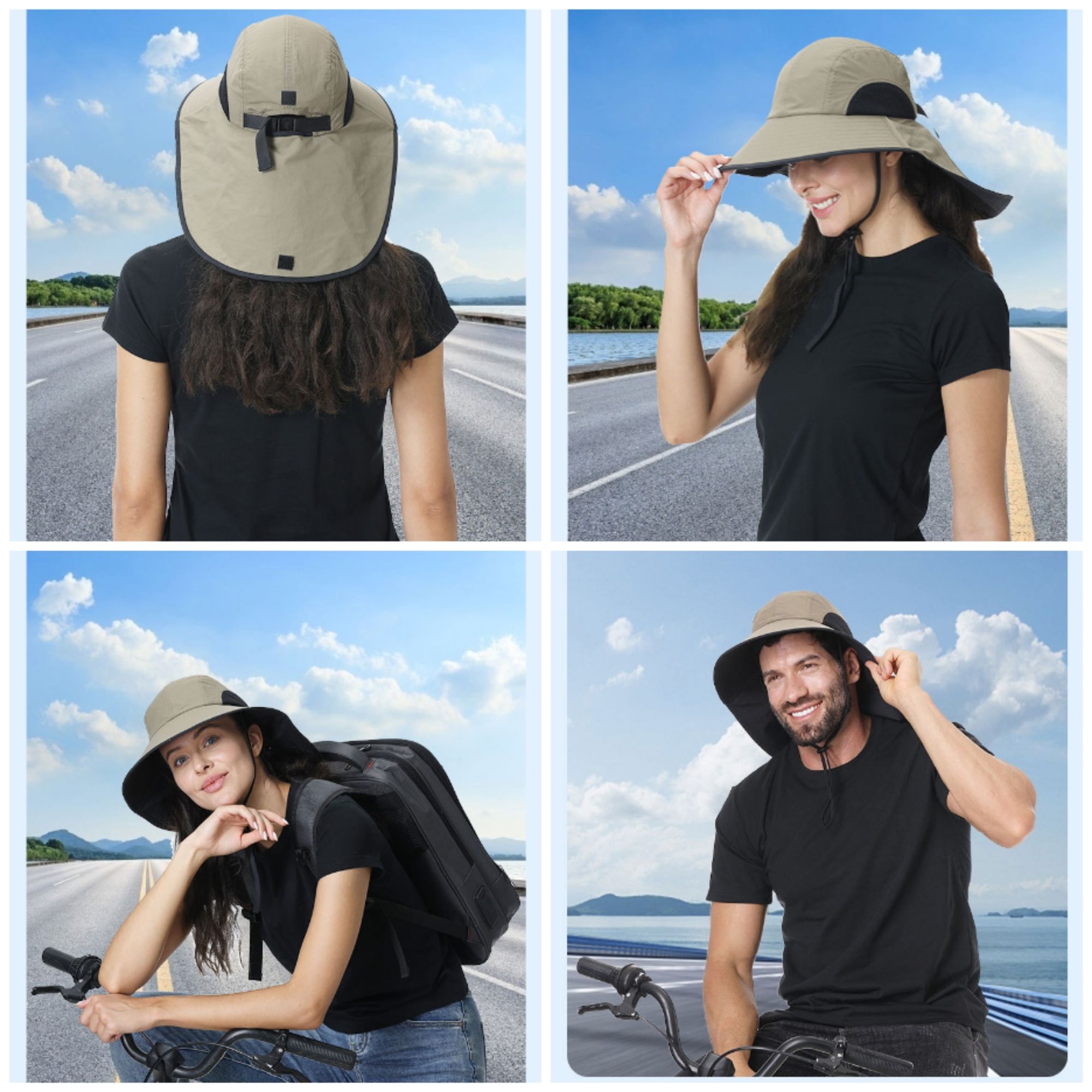 UV Sun Hat With Neck Flap 4