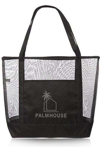 Cancun Large Mesh Beach Bags, custom tote bag with logo imprint 5