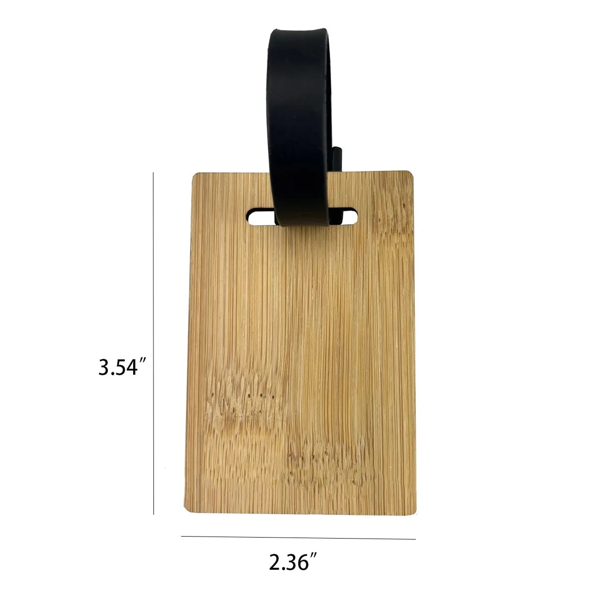 Wood Leather Luggage Tag for Suitcase Label Travel Bag 2