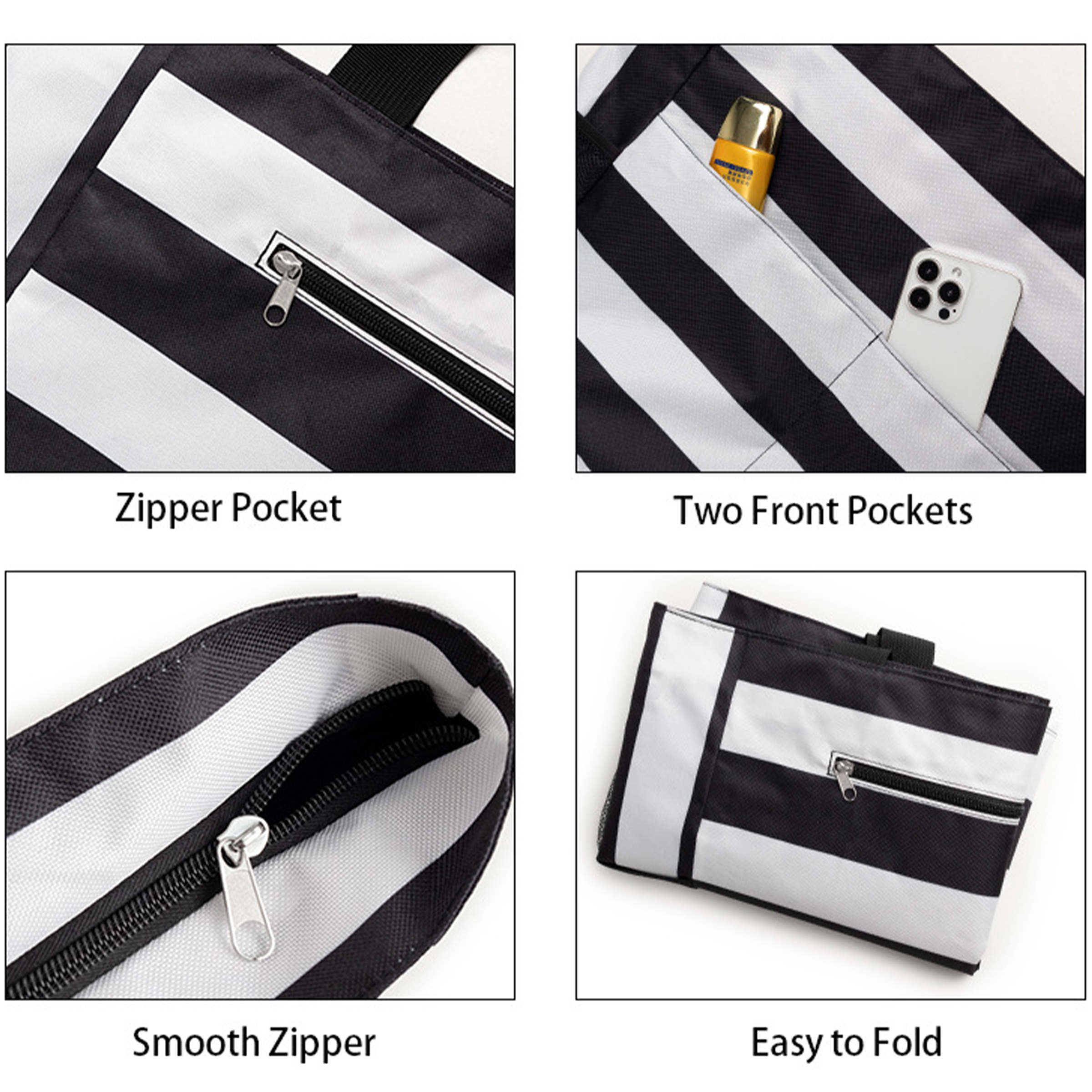 Polyester Portable Multi Pocket Handbag 13
