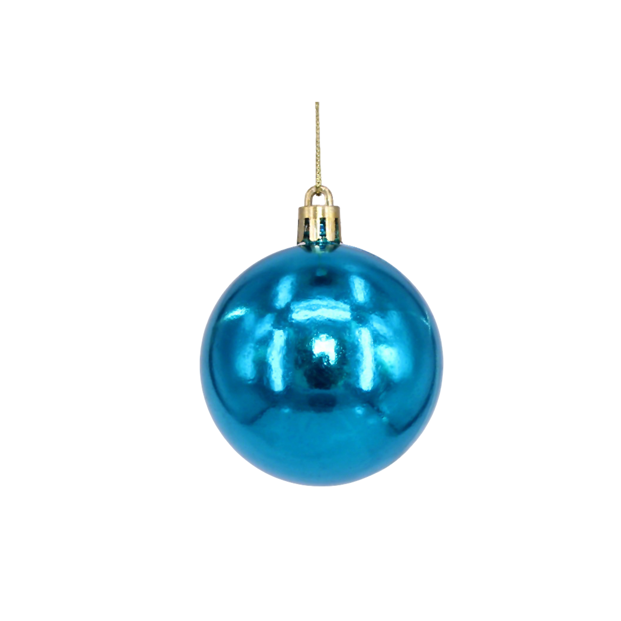 Plastic Ornament Ball With Aluminum Plate 3.2" Diameter 15