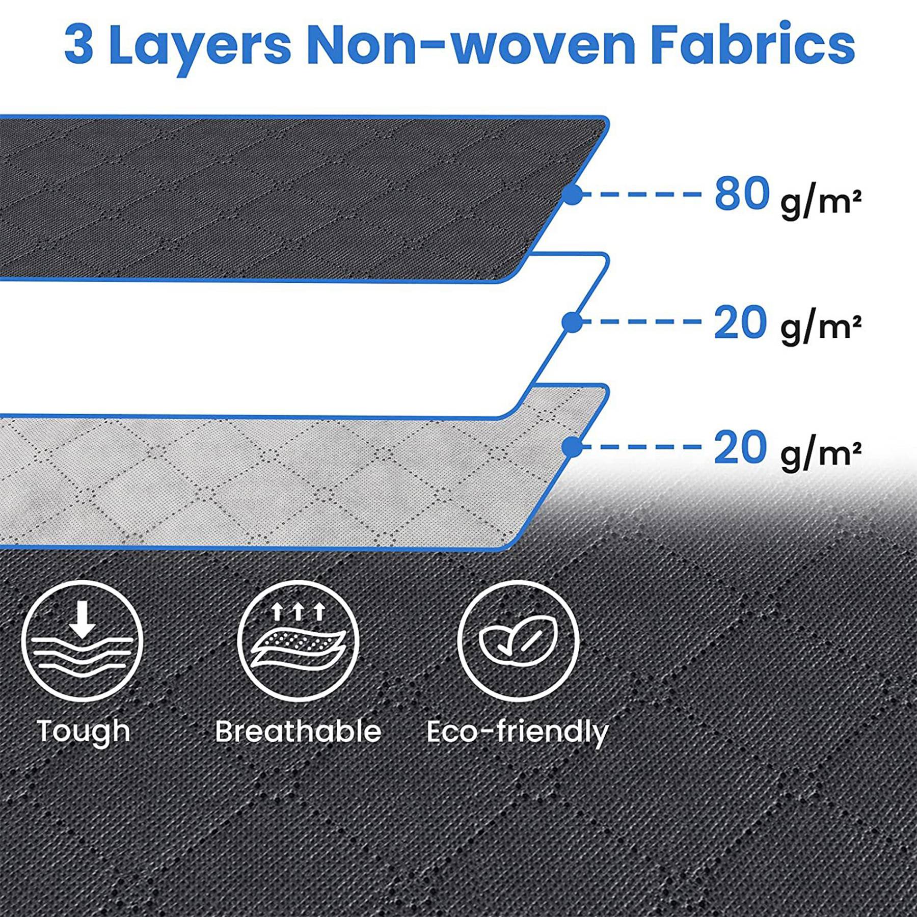 6 Pack Clothes/Blanket Foldable Storage Bags Box 1