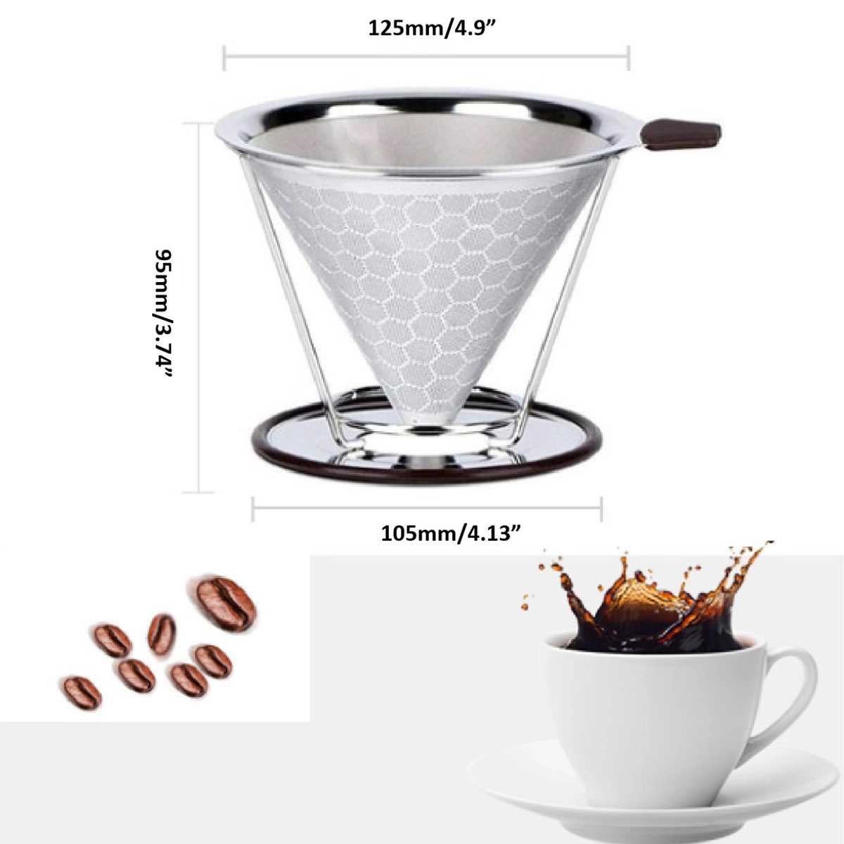 Pour Over Coffee Dripper With Stand 4