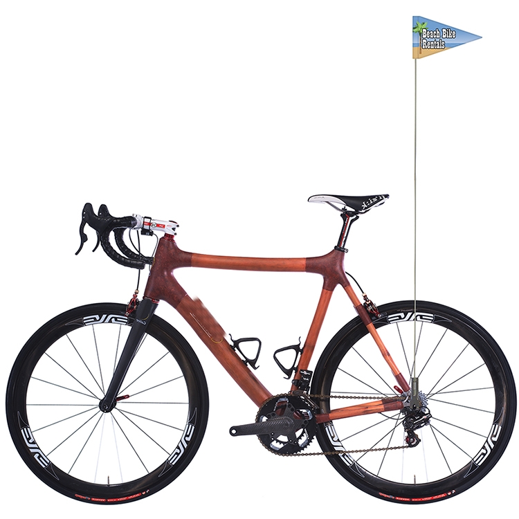 8" x 12" Double Sided PVC Bike Flag with Pole and Bracket 6