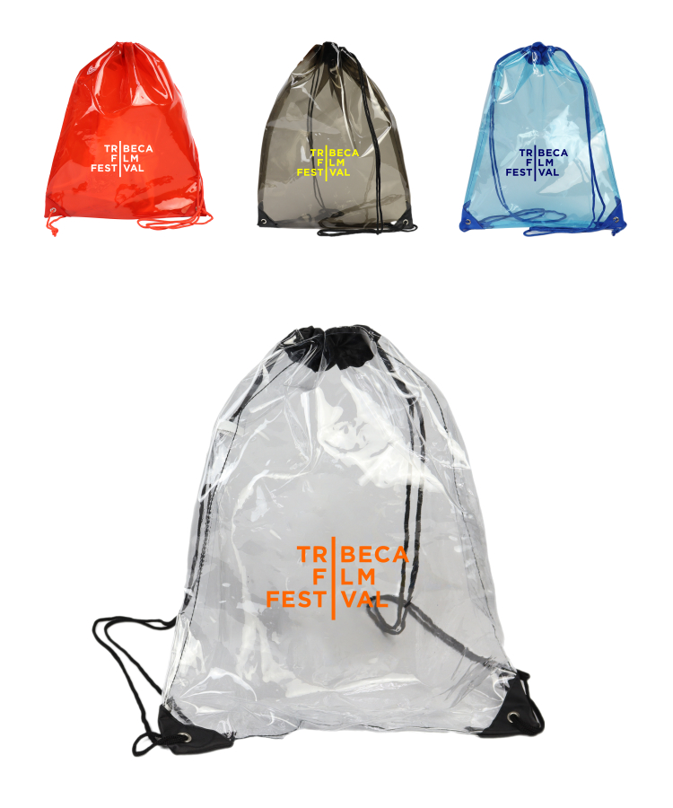 Union Printed - Clear Drawstring Bag 4