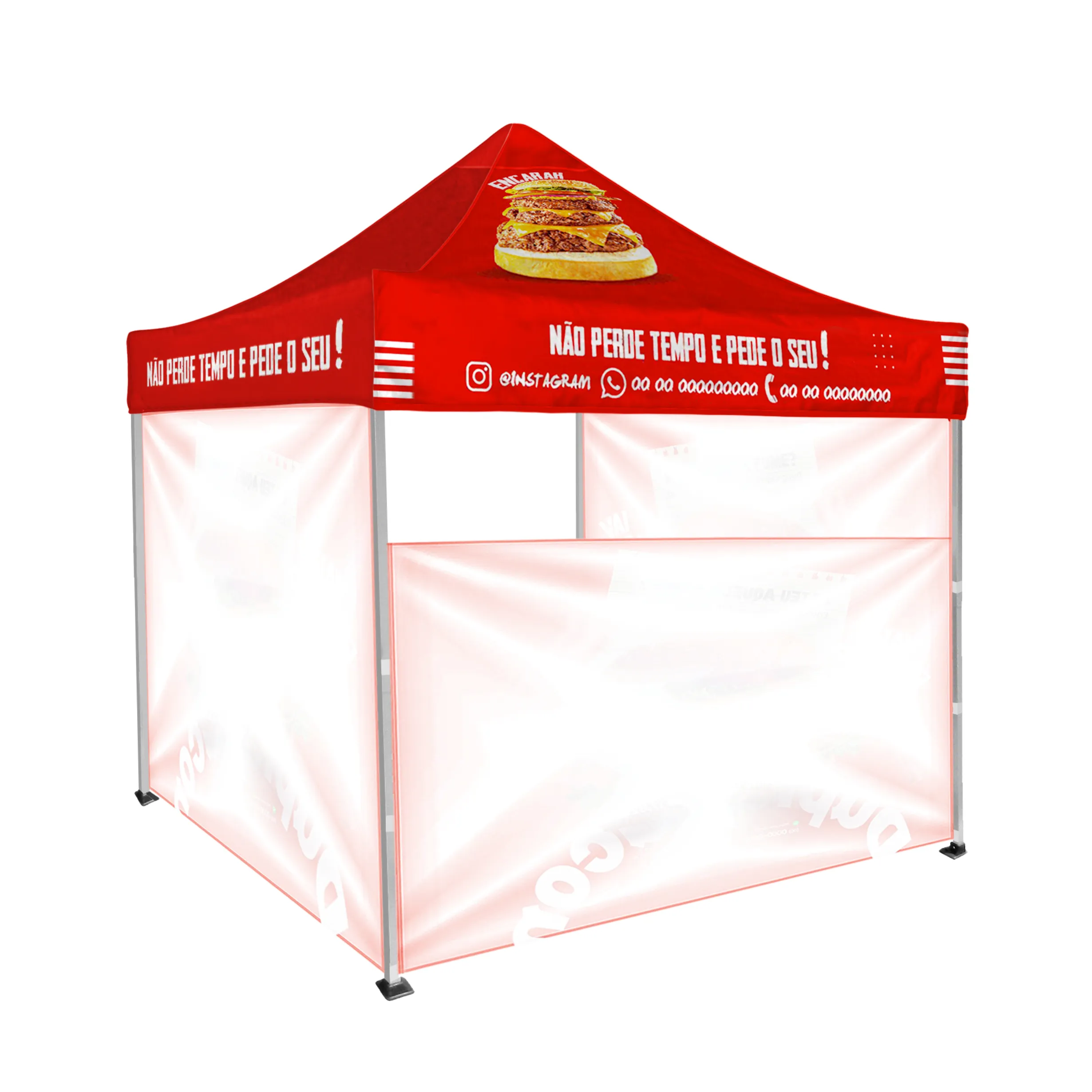10'x10' Tent Canopy w frame and one half and two full wall 3