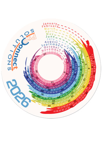 Color Splash Calendar Mouse Pads 4