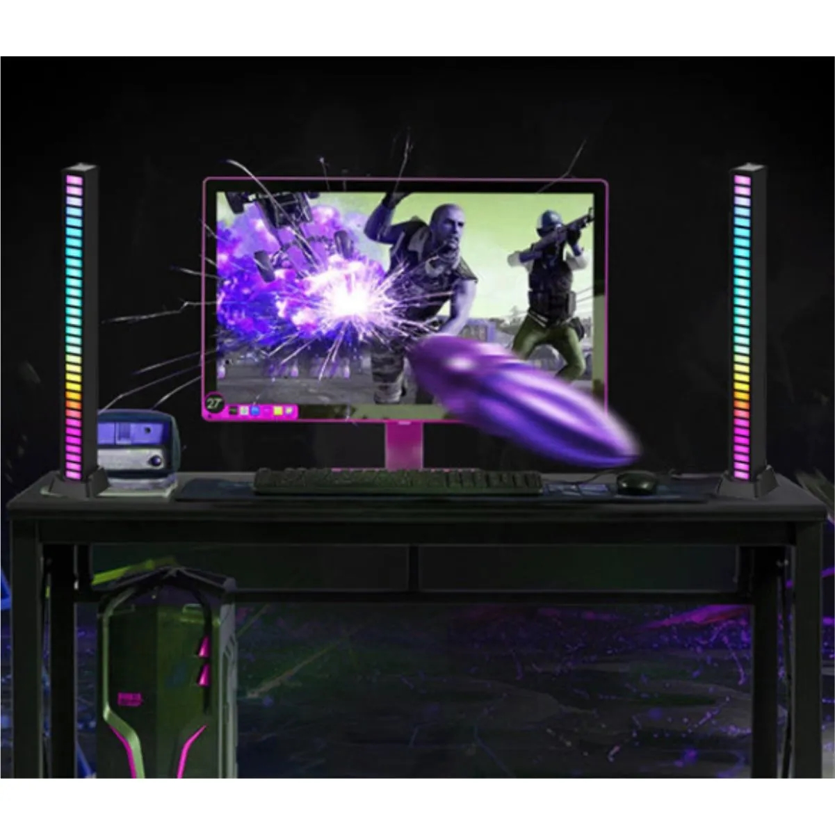 Sound Reactive RGB LED Light Bar With App Control 5