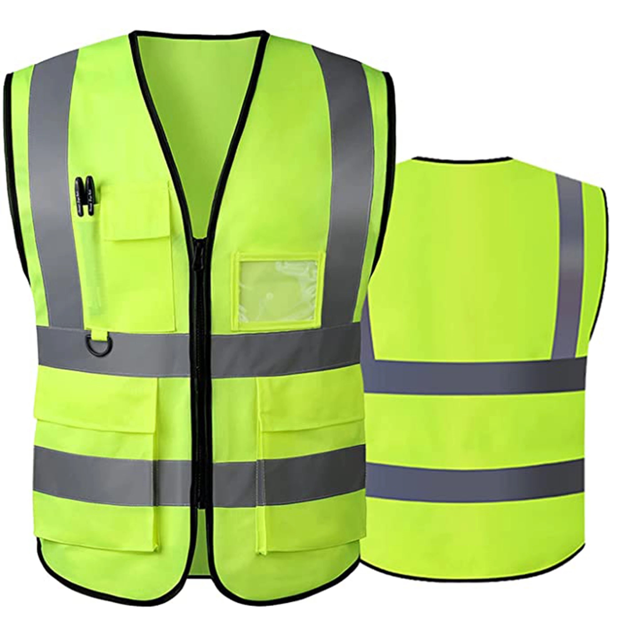 Zipper mesh reflective vest