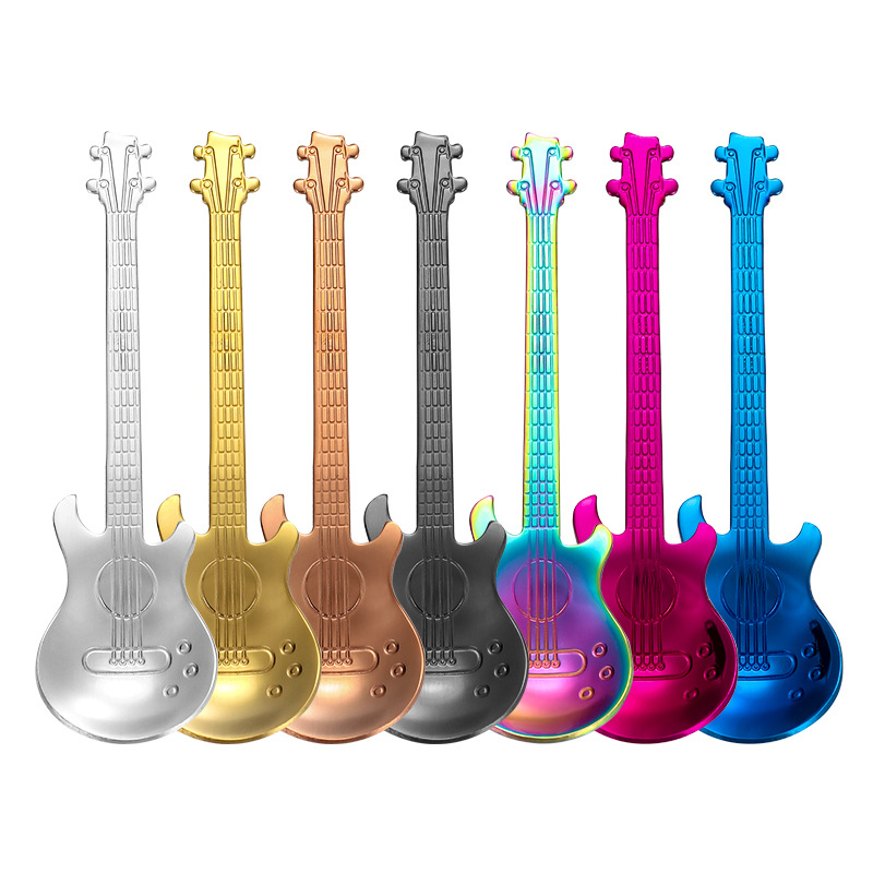 Stainless Steel Musical Guitar Shaped Spoon 4