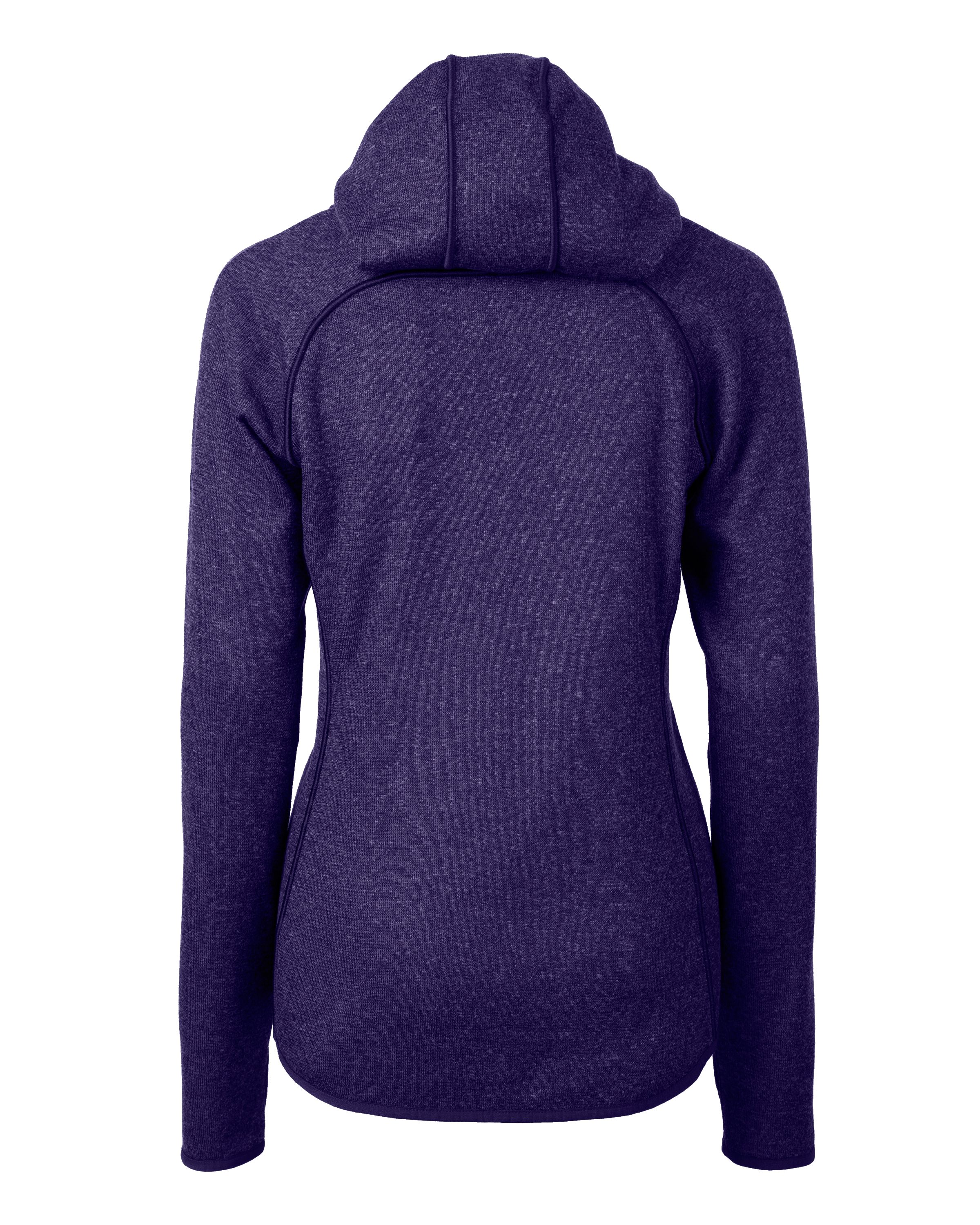Cutter & Buck Mainsail Sweater-Knit Womens Full Zip Hooded Jacket 38