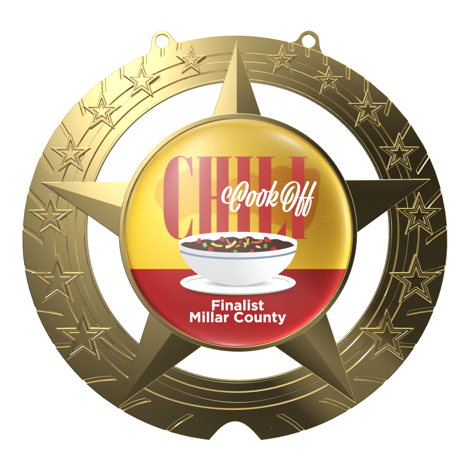 Express Vibraprint® Super Star Champ Chain Medal w/ Plastic Chain 15