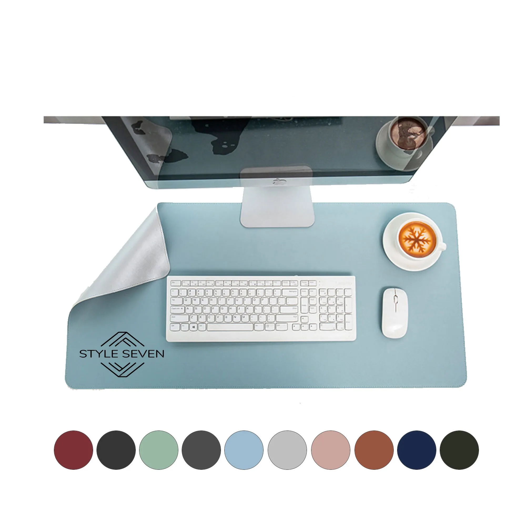 PU Leather Waterproof Large Desk Writing Mat