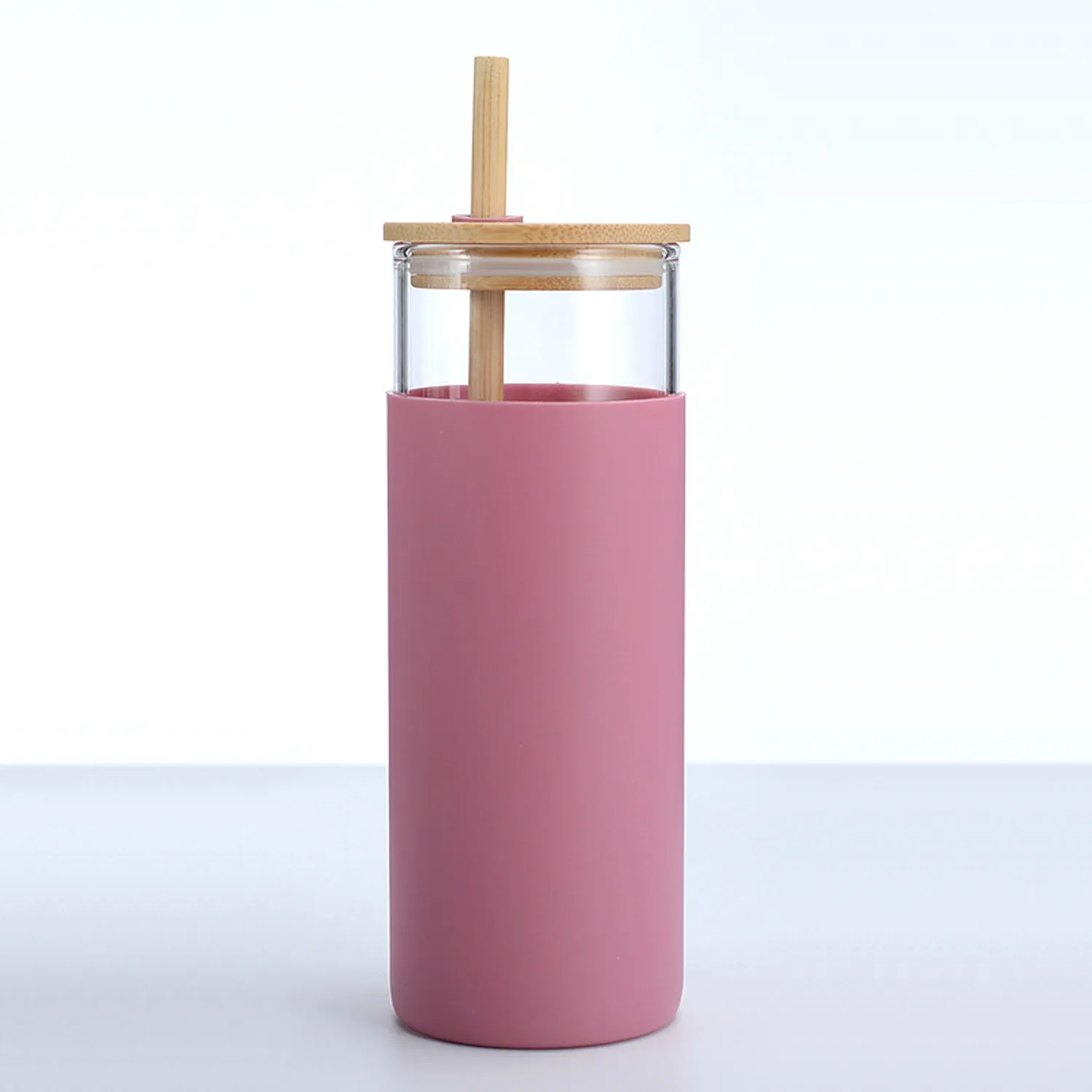 20OZ Tumbler Glass Water Bottle with Straw 3
