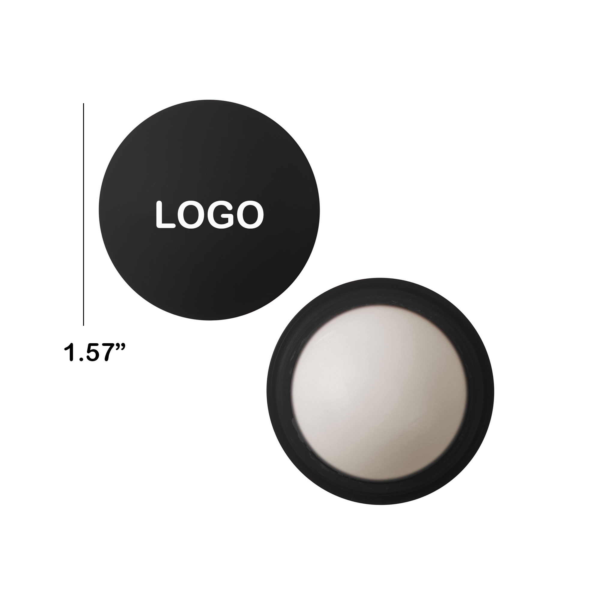 Round Vanilla flavor Lip Balm Ball 6