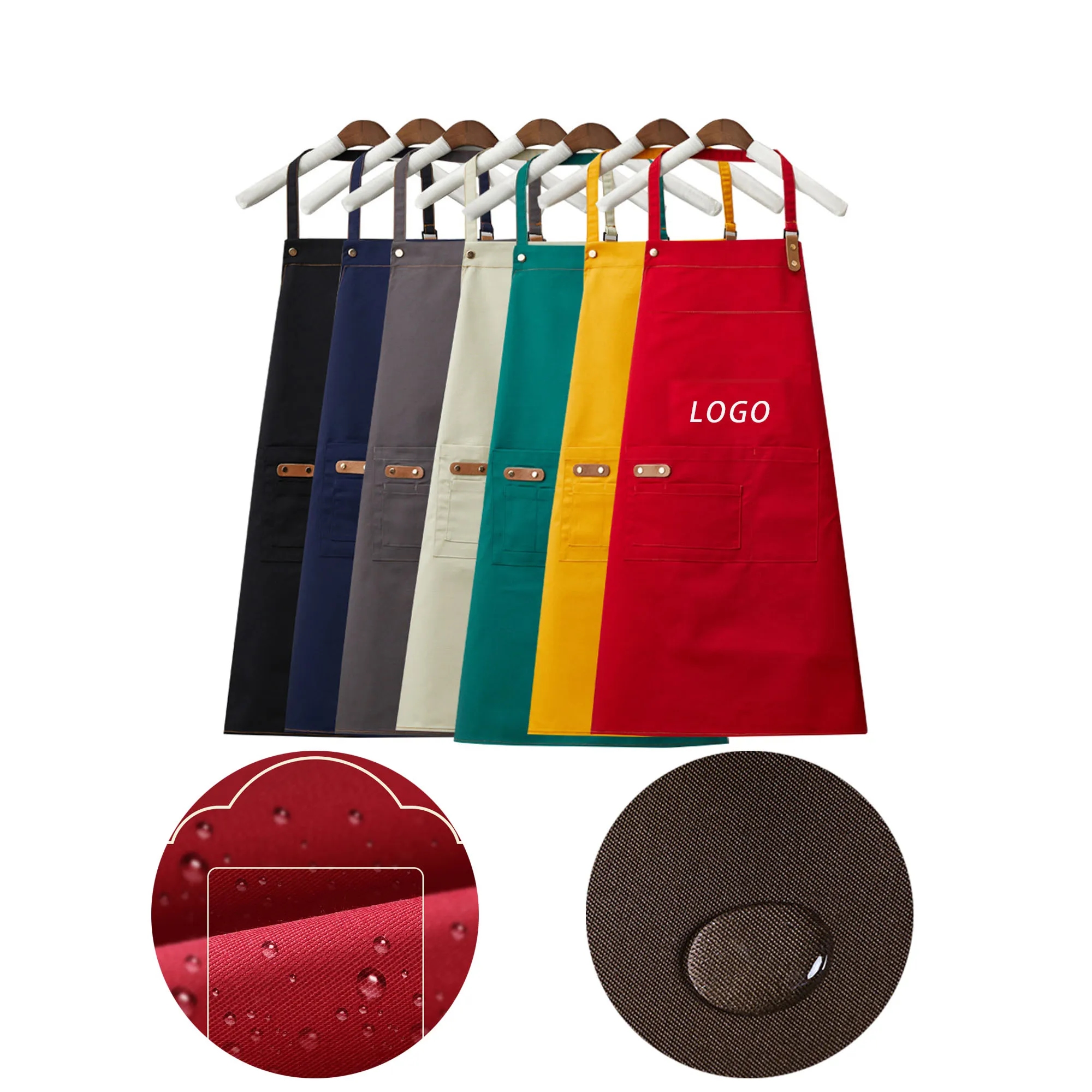 Aprons-Bib Style With Logo For Food, Kitchen,Thanksgiving