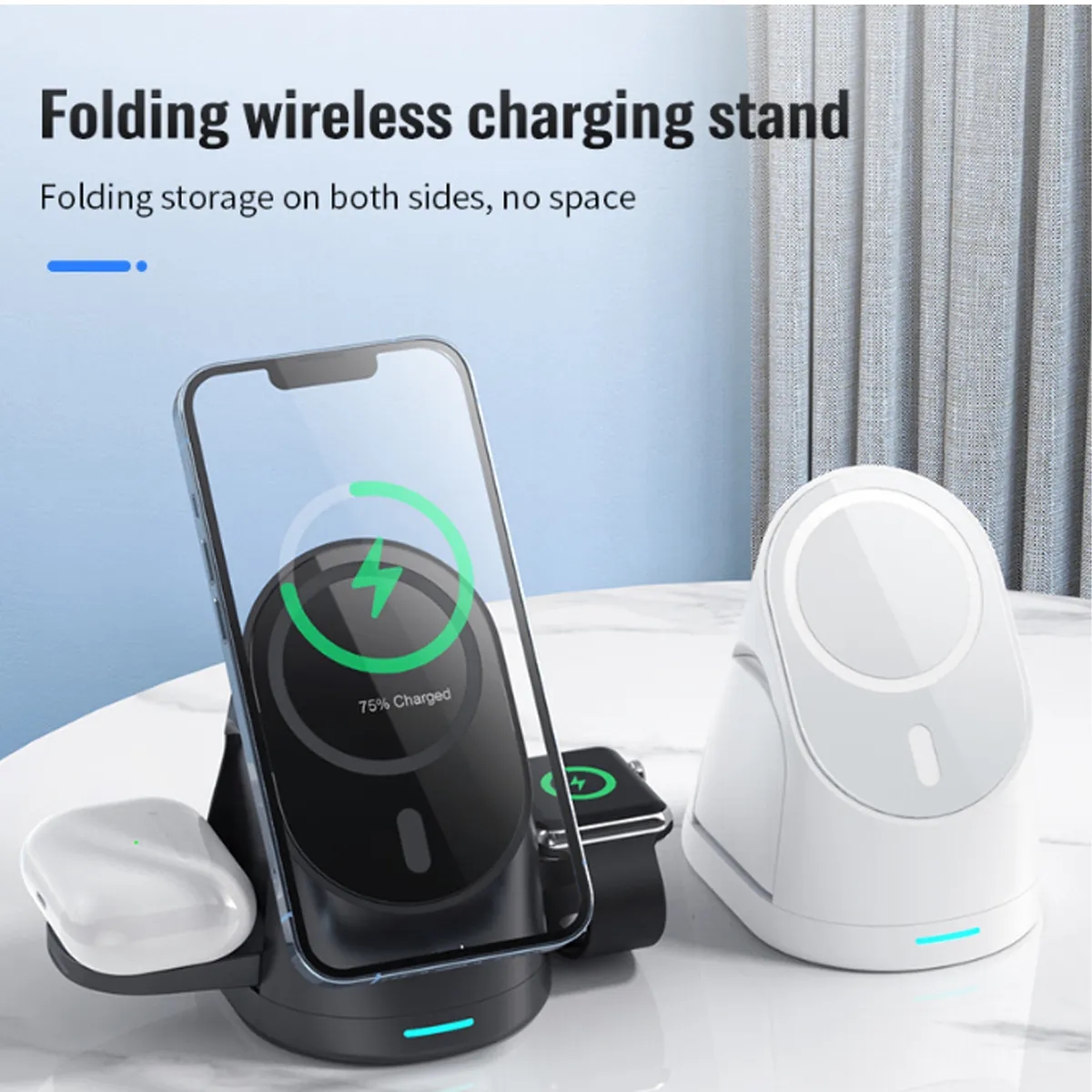 3in1 Wireless Charging Station Multiple Devices Fast Charger 3