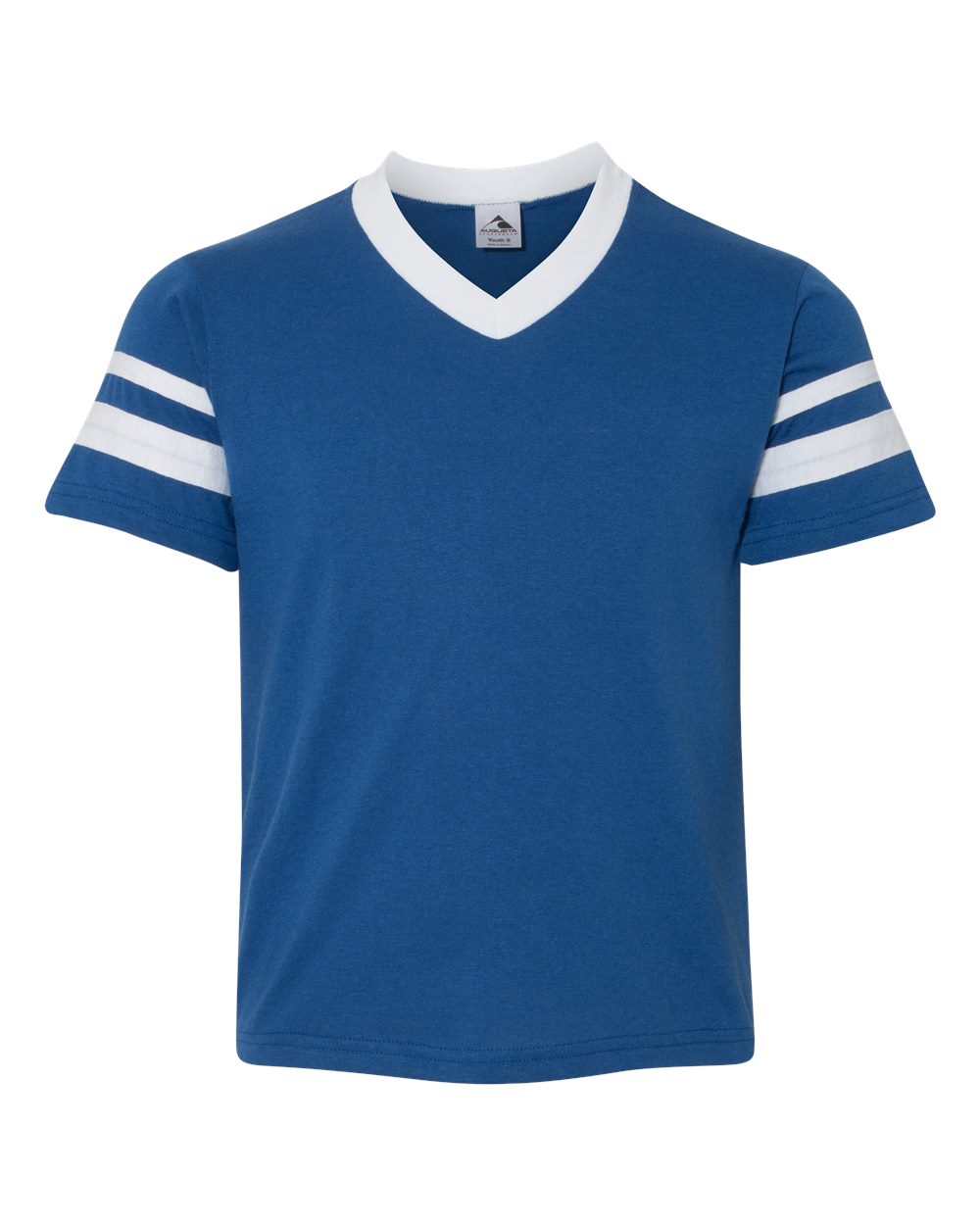 Youth V-Neck Jersey with Striped Sleeves - 361 48
