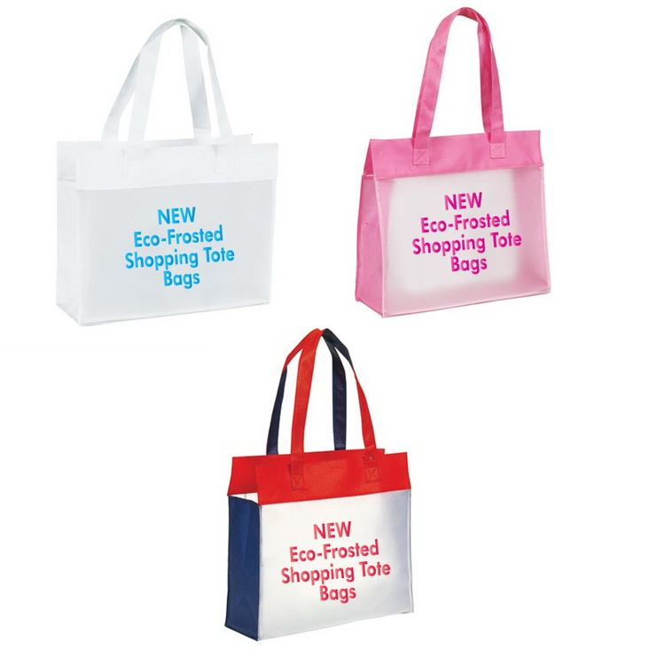 Environmental Frosted Shopping Tote Bag 2