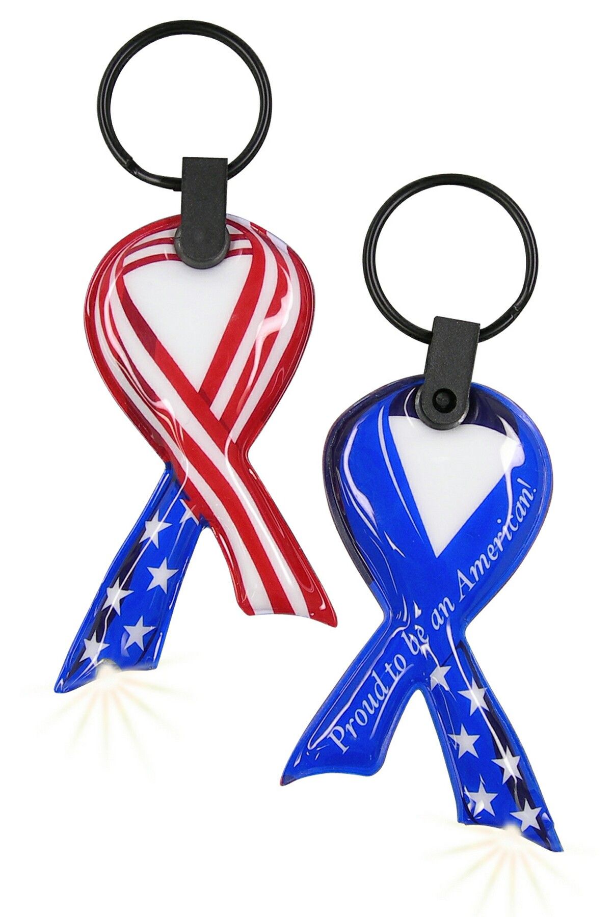 ShapeLights™ Color-A-Shape Key Ring Flashlight (Awareness Ribbon) 1