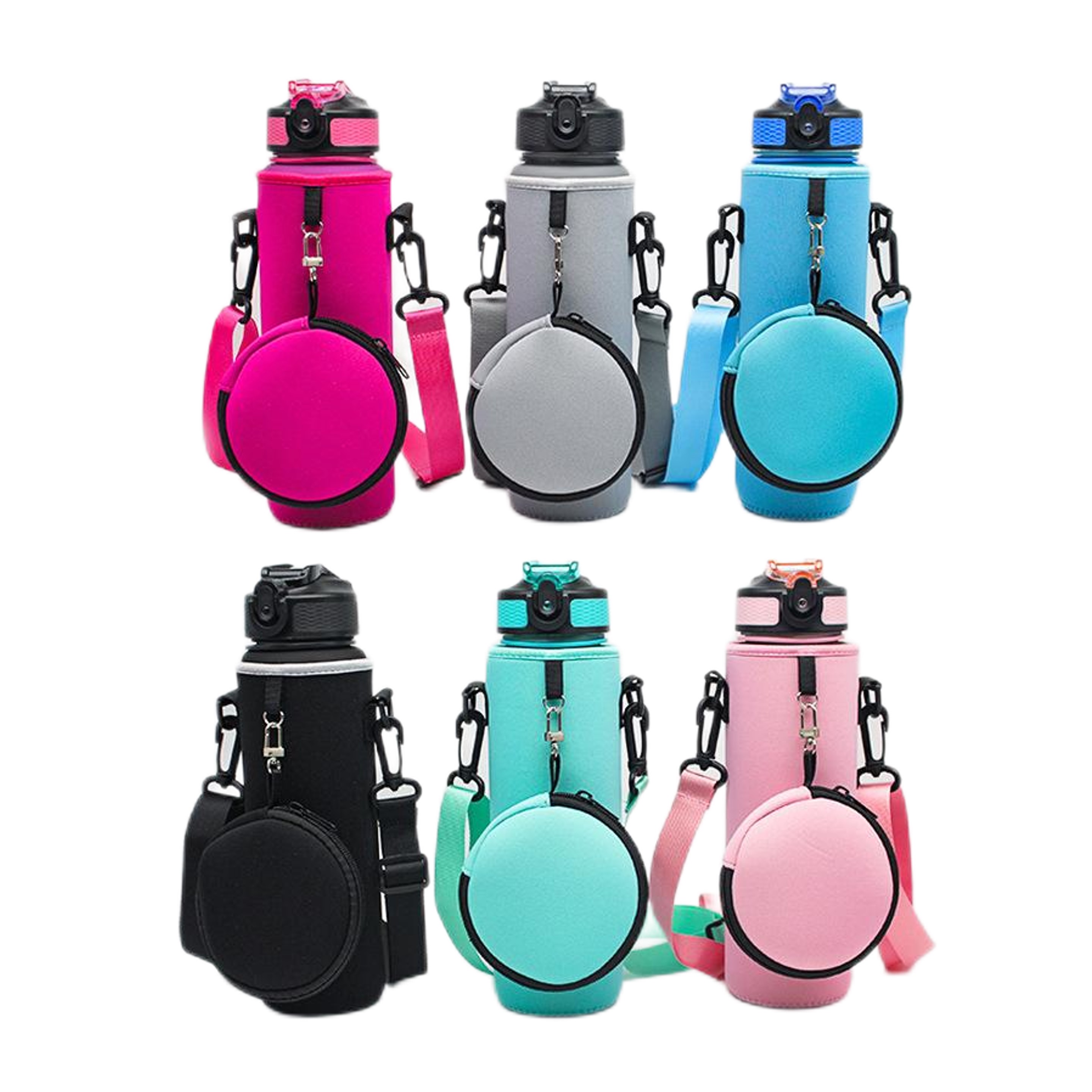 1L Water Bottle Carrier Holder with Pouch (direct import) 7