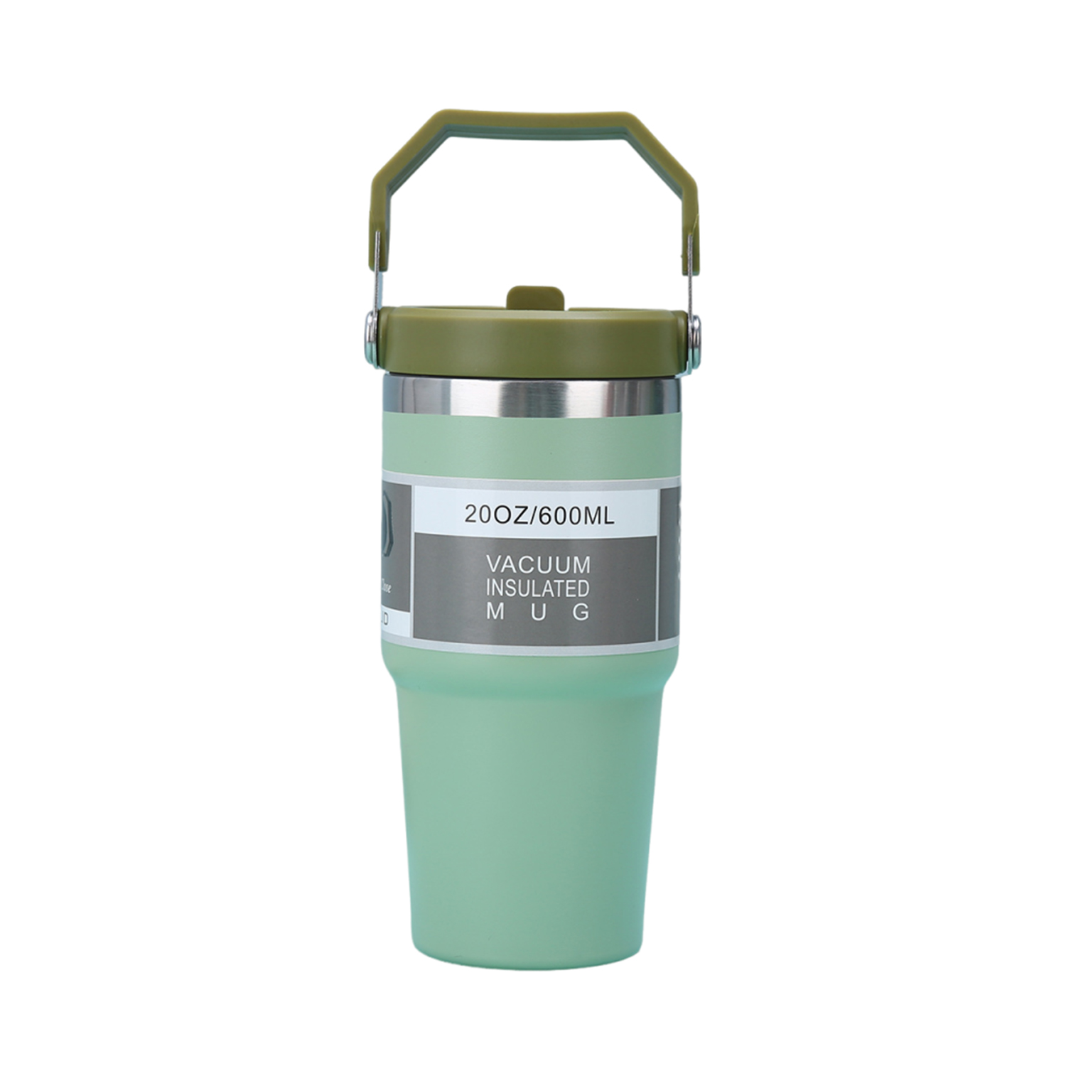 Double-Wall Insulated Thermal Tumbler with Handle, 20 oz. 5