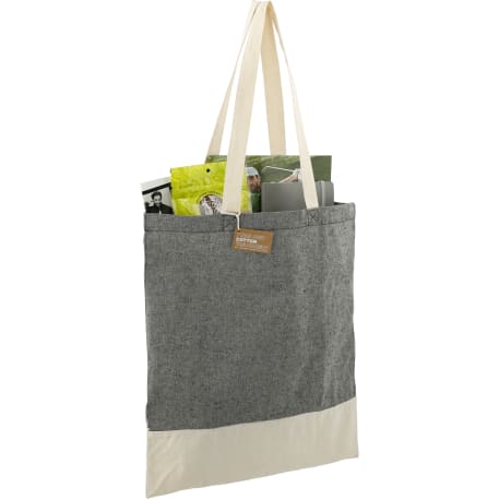 Split Recycled 5oz Cotton Twill Convention Tote 34