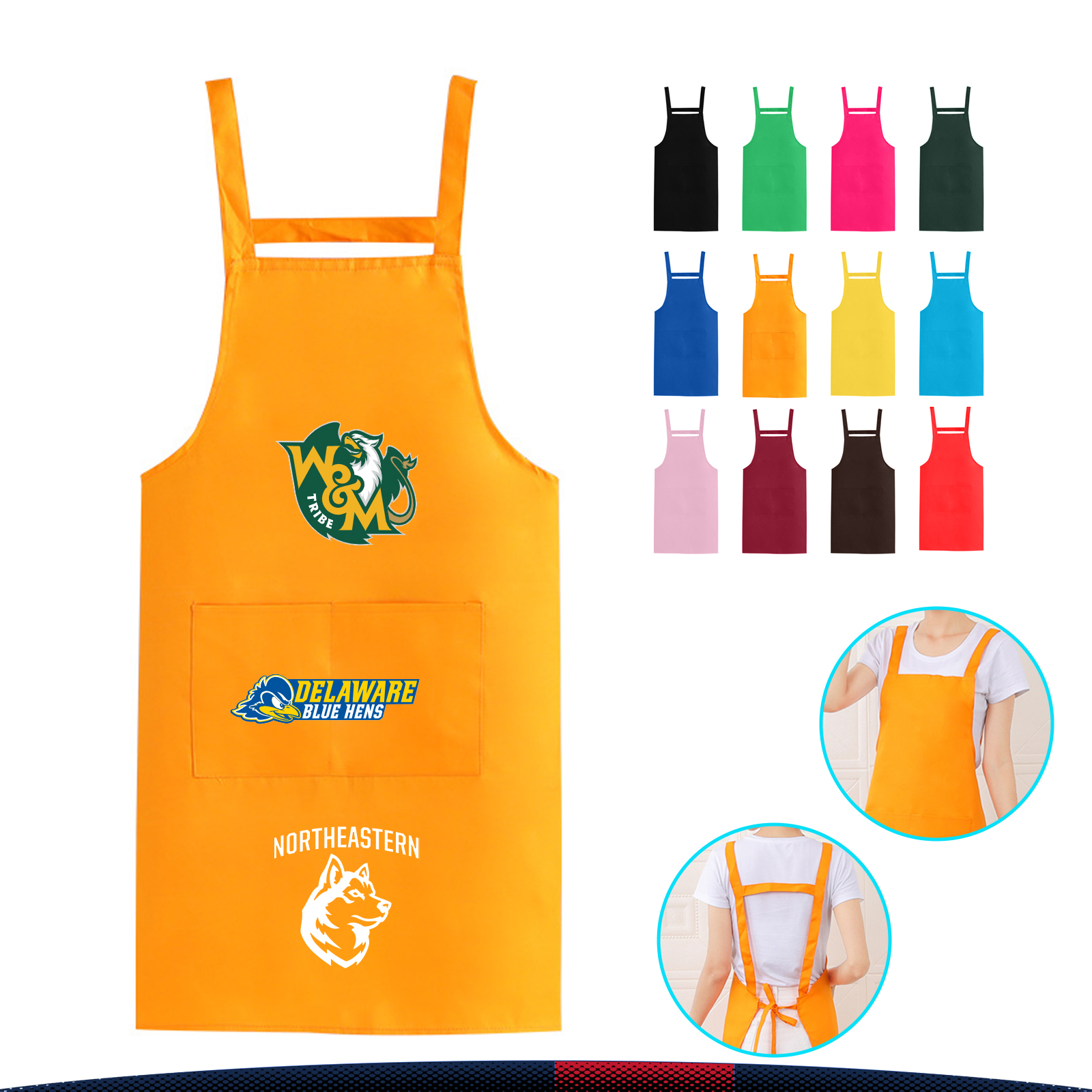 H Strap Kitchen Apron 15