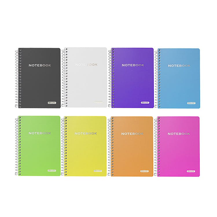 Personal Notebooks - 100 Sheets 5" x 7" Poly Covered 2