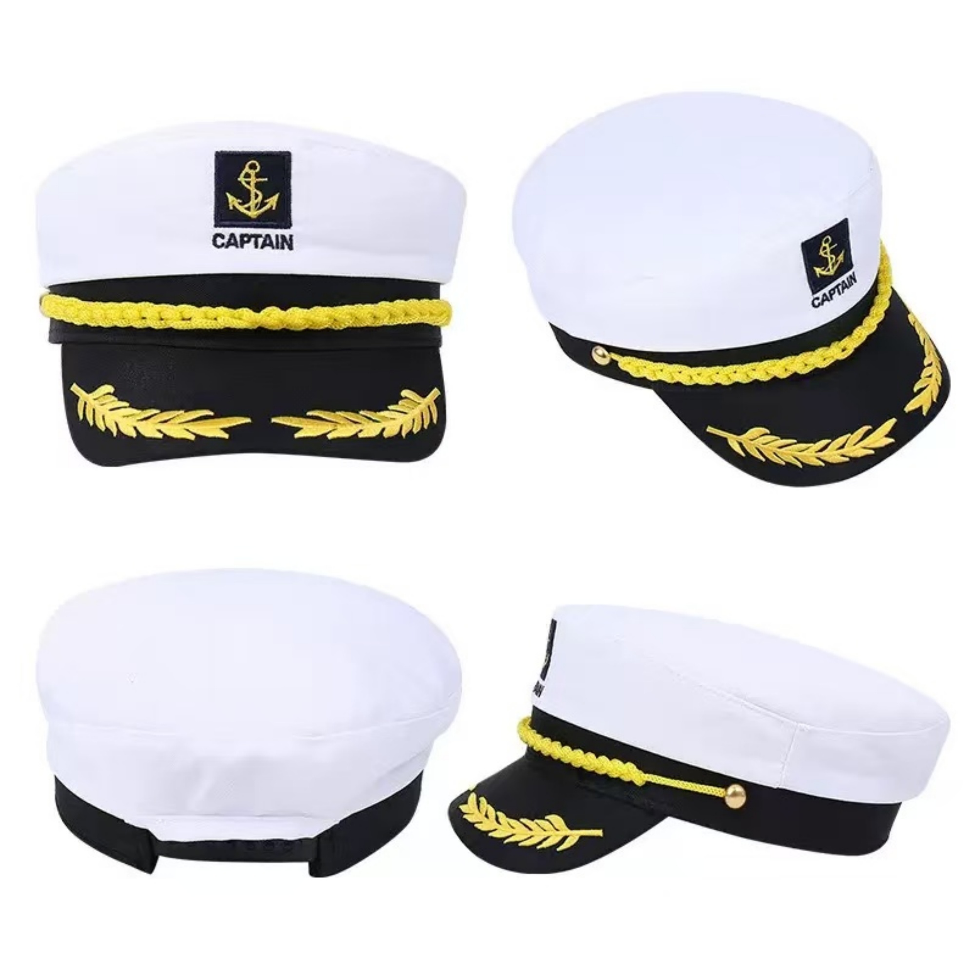 Captain Costume Hat Cap Navy Marine Admiral 4