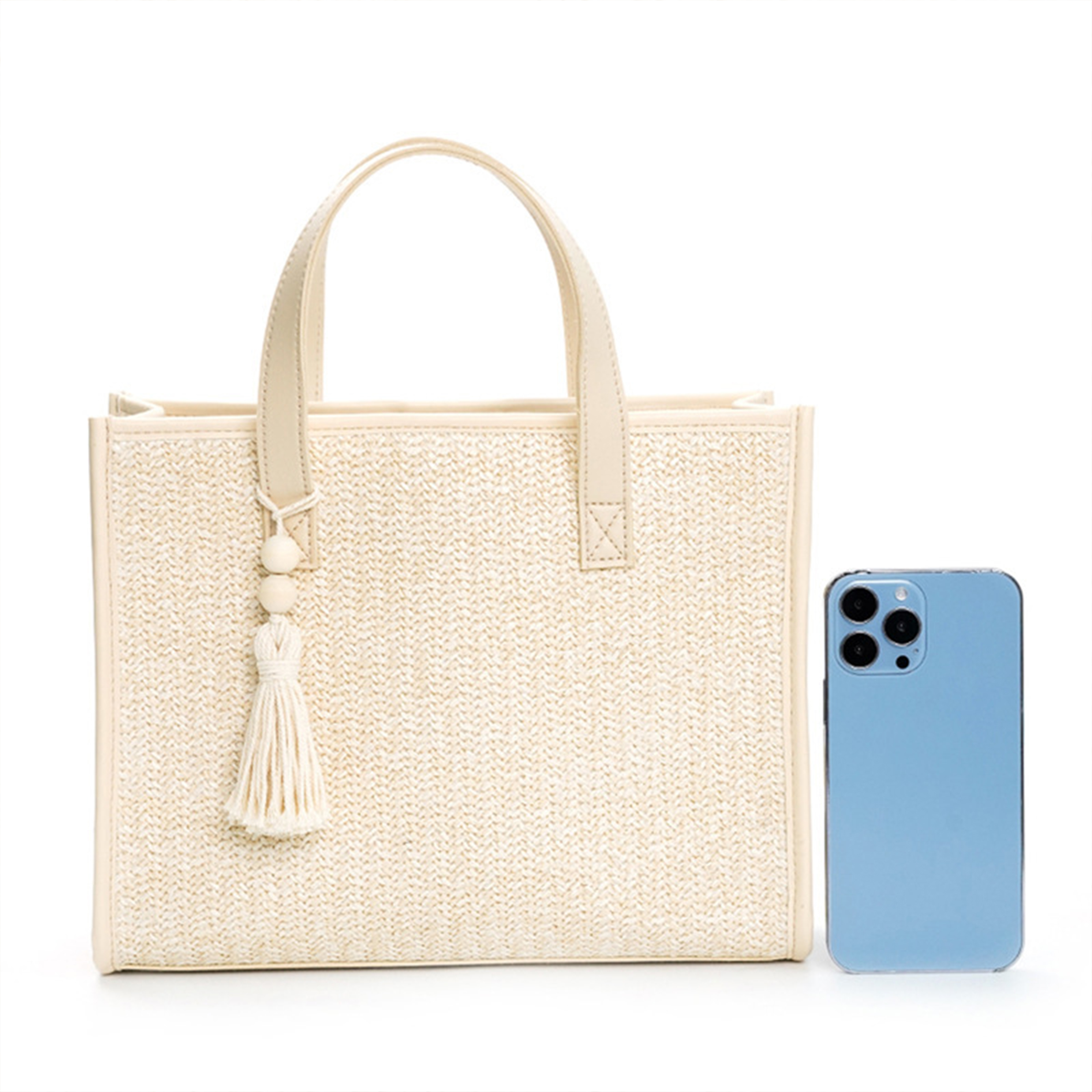 Jute Vacation Straw Woven Shoulder Bag 6