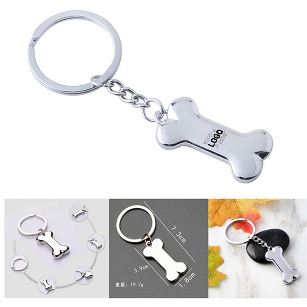 Zinc Alloy Bone Shaped Key Chain 4