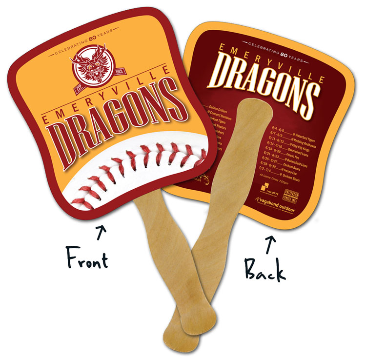 Mini Hand Fan - 5.25x5.5 Laminated - 14 pt. 2