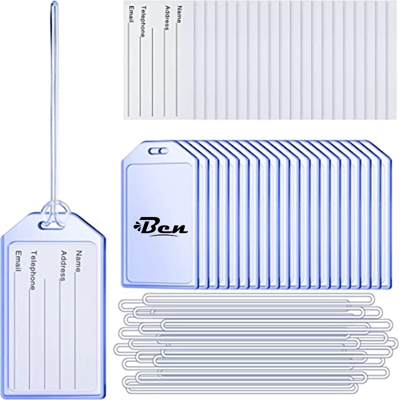 Pvc Clear Luggage Travel Bag Tags 6