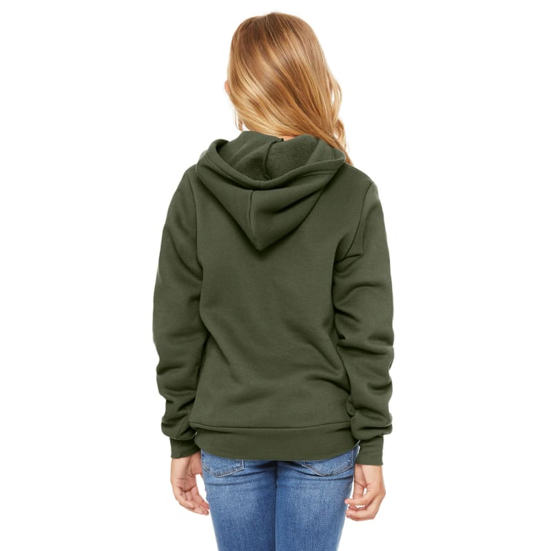 Bella + Canvas Youth Sponge Fleece Pullover Hooded Sweatshirt 8