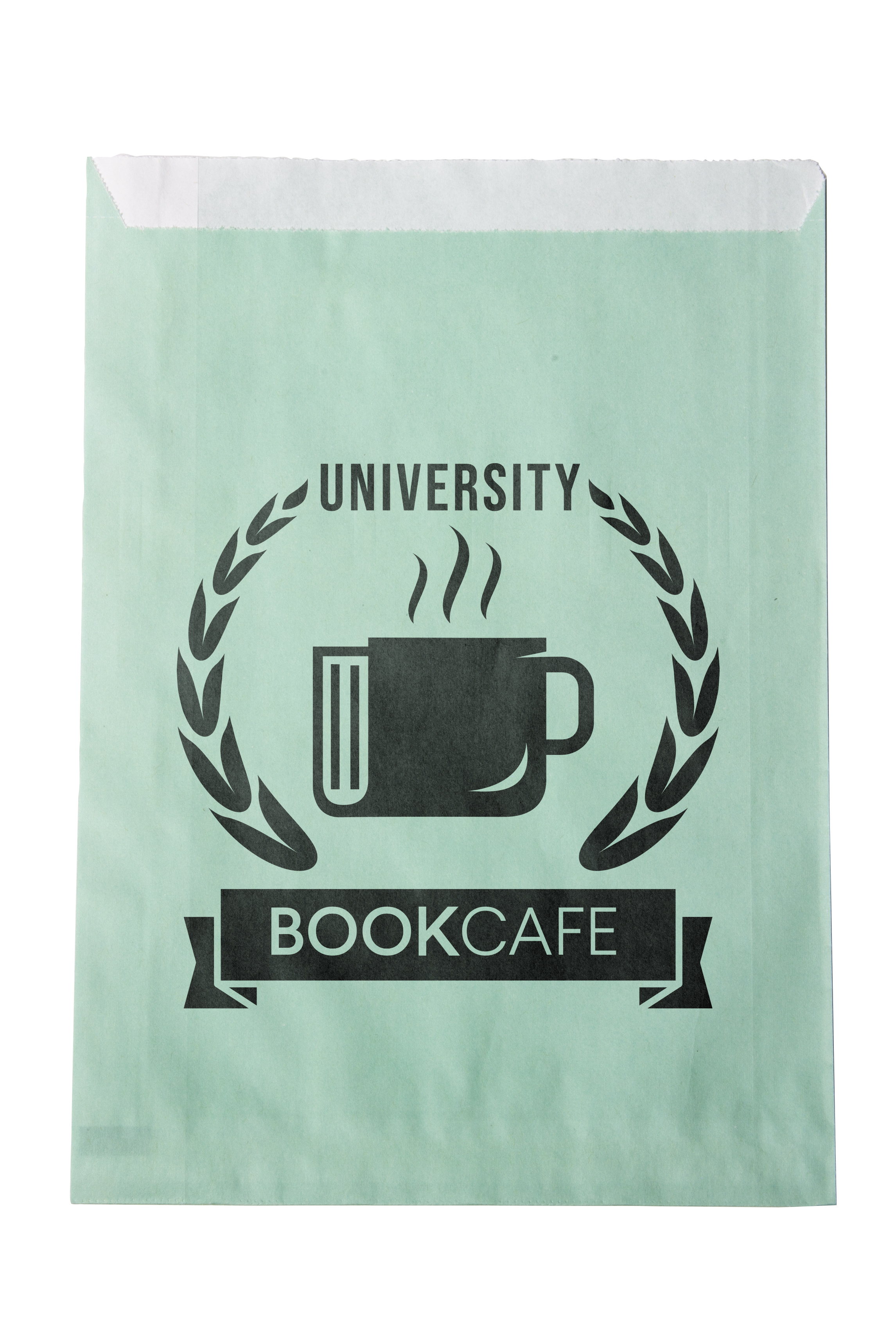 One-color Colored Paper Bag Green (7.5"W x 10"H)