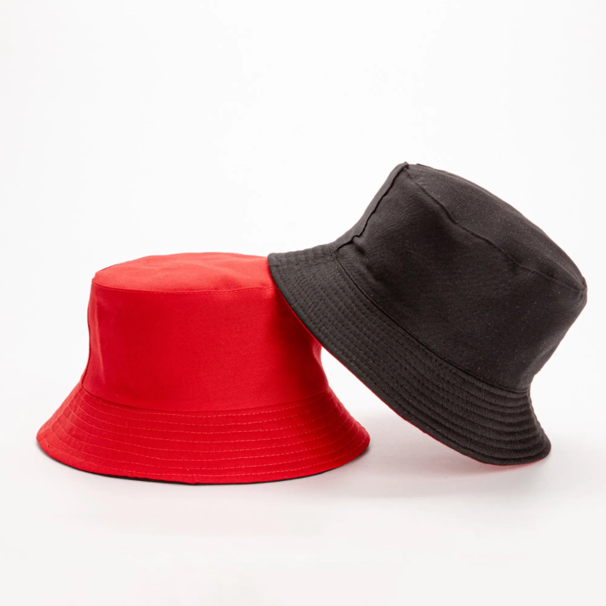 Bucket Hat Double Side Solid Color Sun Cap 2