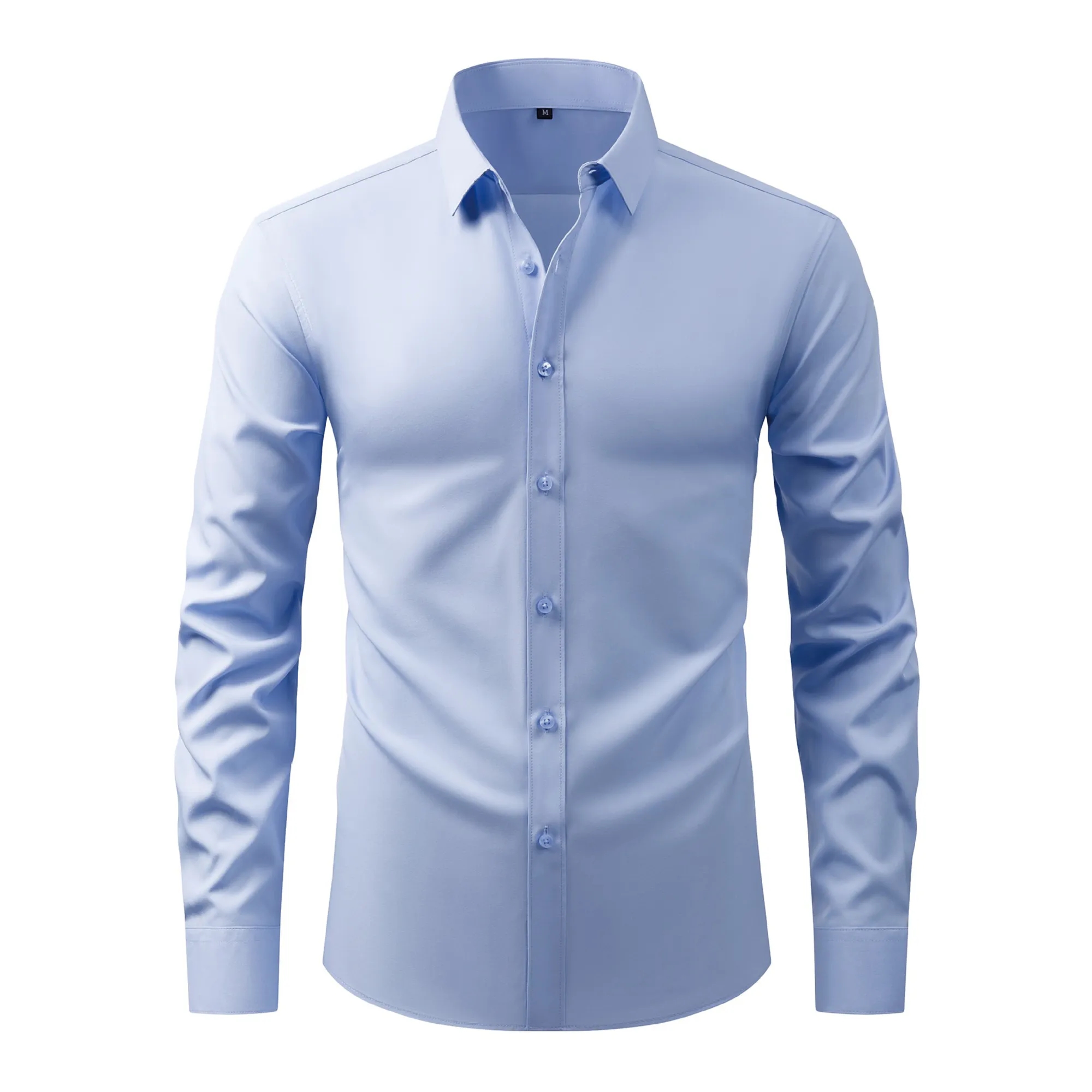 Non-Iron Wrinkle-Resistant Business Solid Color Shirt 1