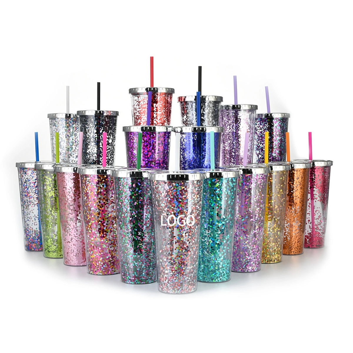 24 Oz Glitter Tumbler 4