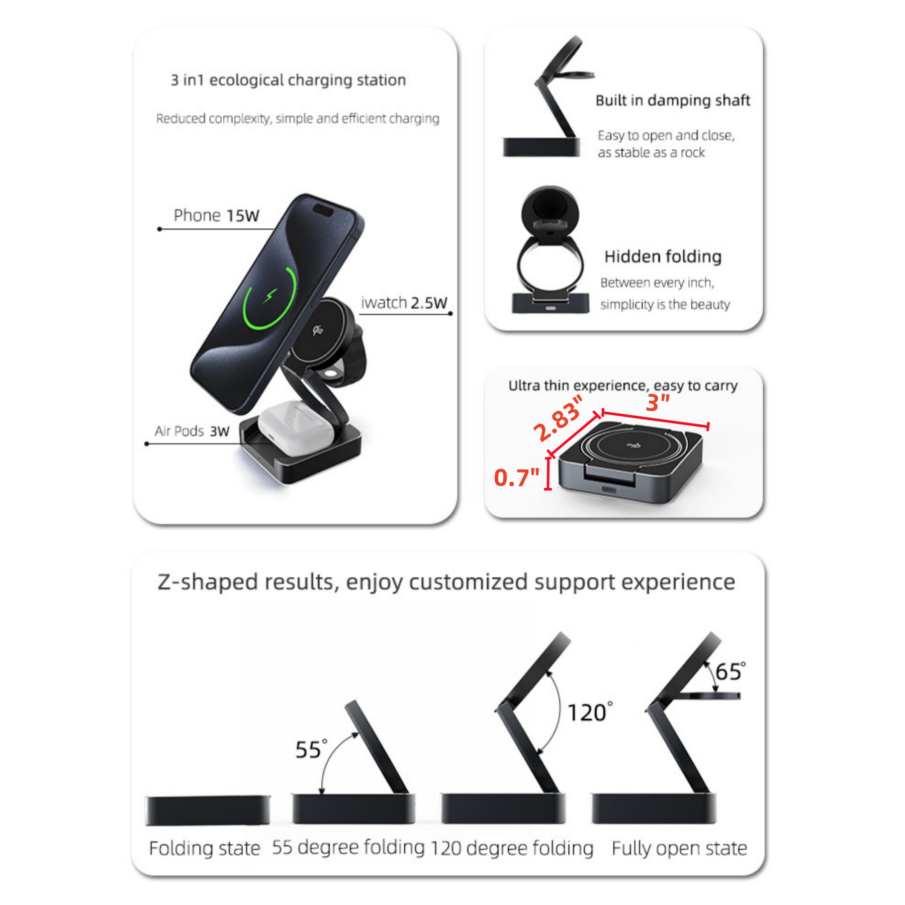 3-in-1 Foldable Wireless Charging Station 5